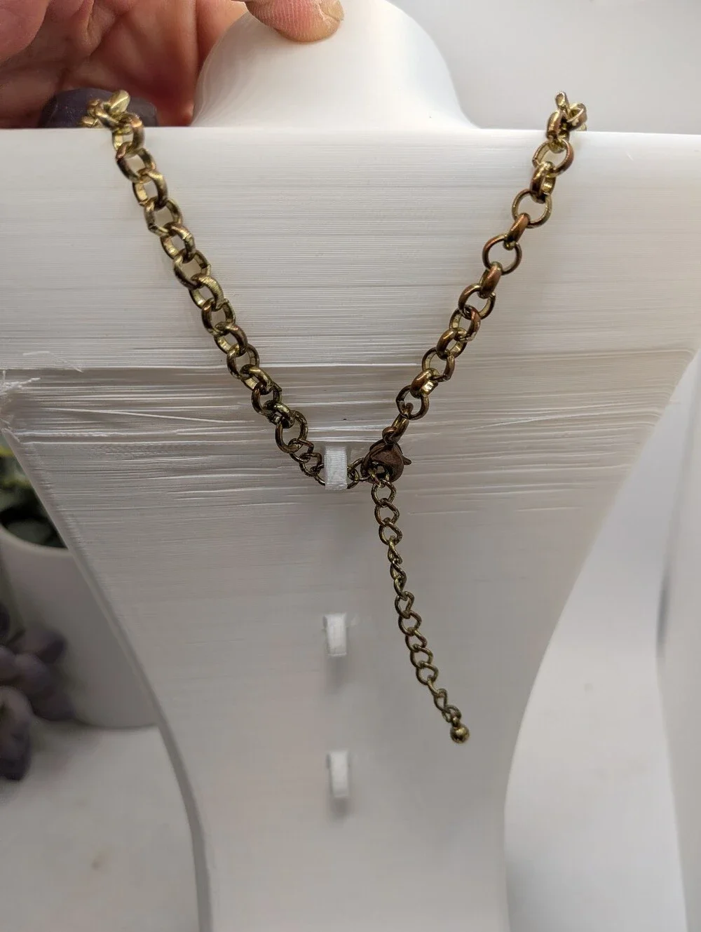 Vintage Chunky Purple Crystal Statement Necklace Gold Tone Layered Fringe Bib